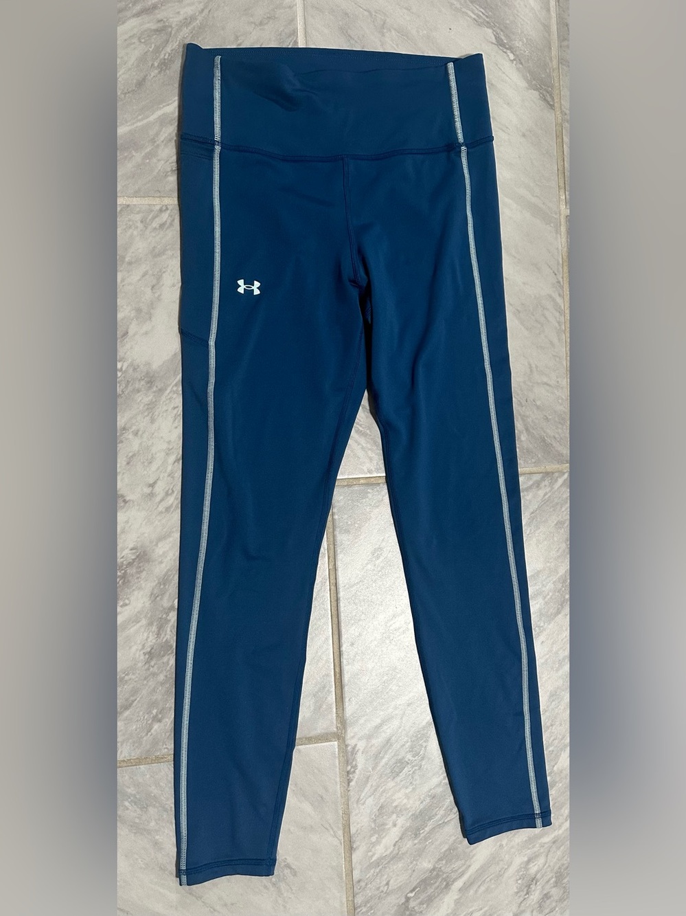 Under Armour Womens Teel Workout Leggings Size M Compression